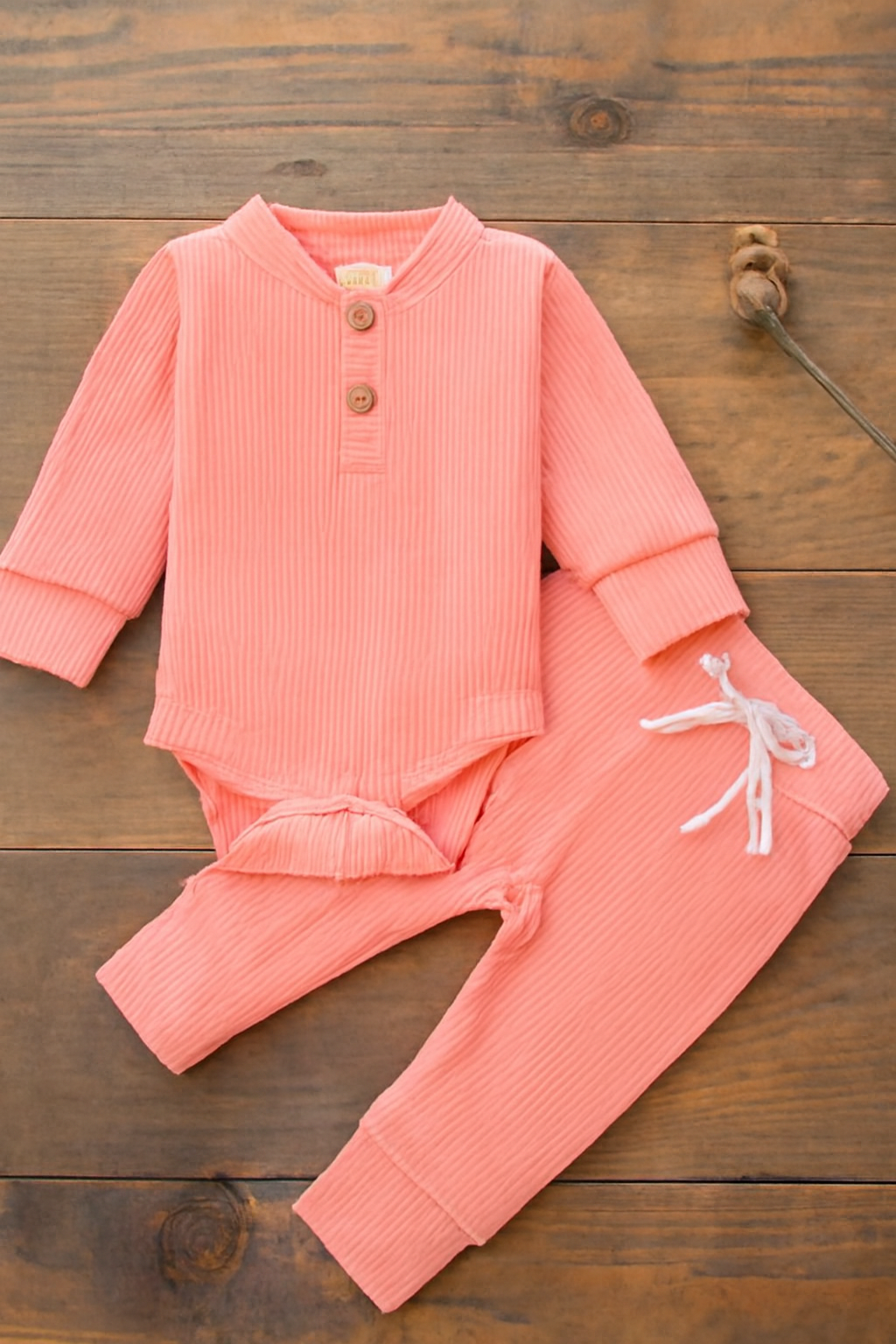 Ensemble pour bébé - Body à manches longues et pantalon