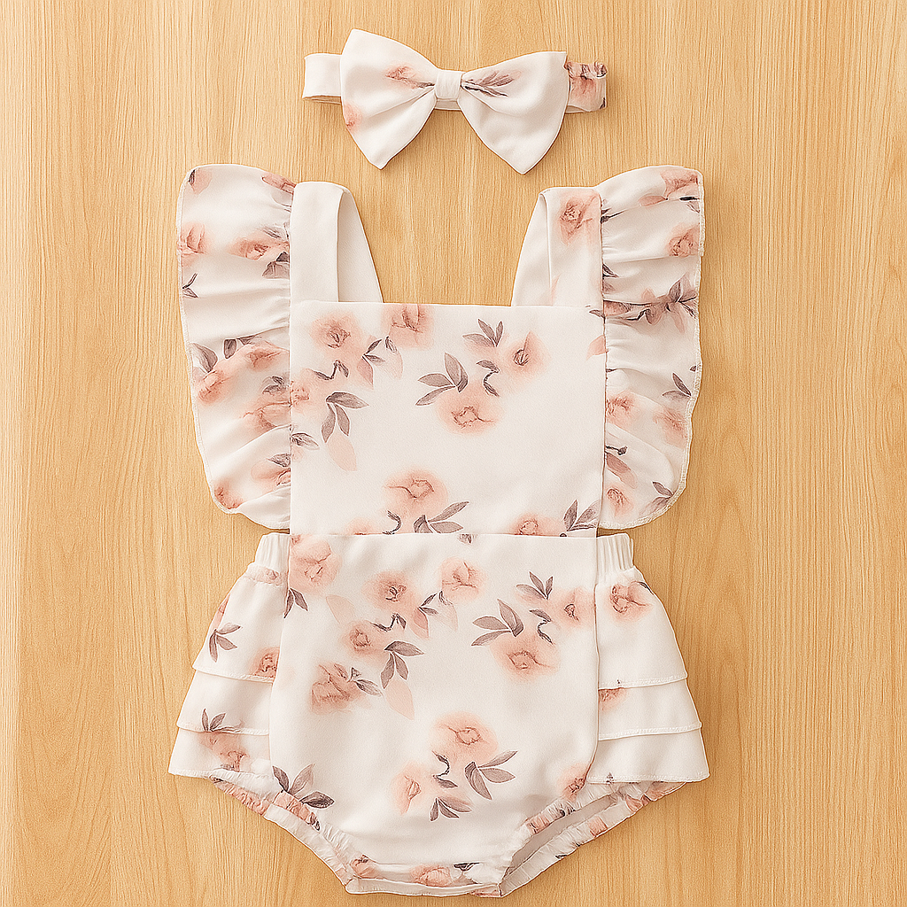 Robe à fleurs avec nœud