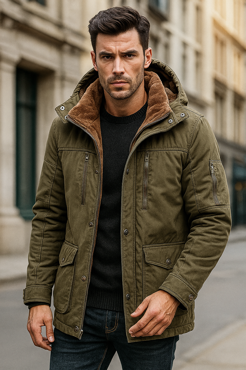 Nouvelle veste d'hiver épaisse pour homme