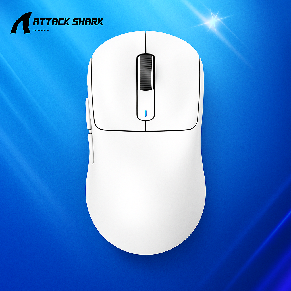 Kysona M600 PAW3395 Branco Sem Fio Souris gaming Esports 55 g 26 000 DPI