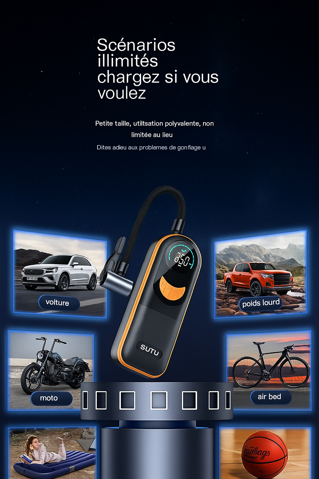 Pompe à air pour voiture