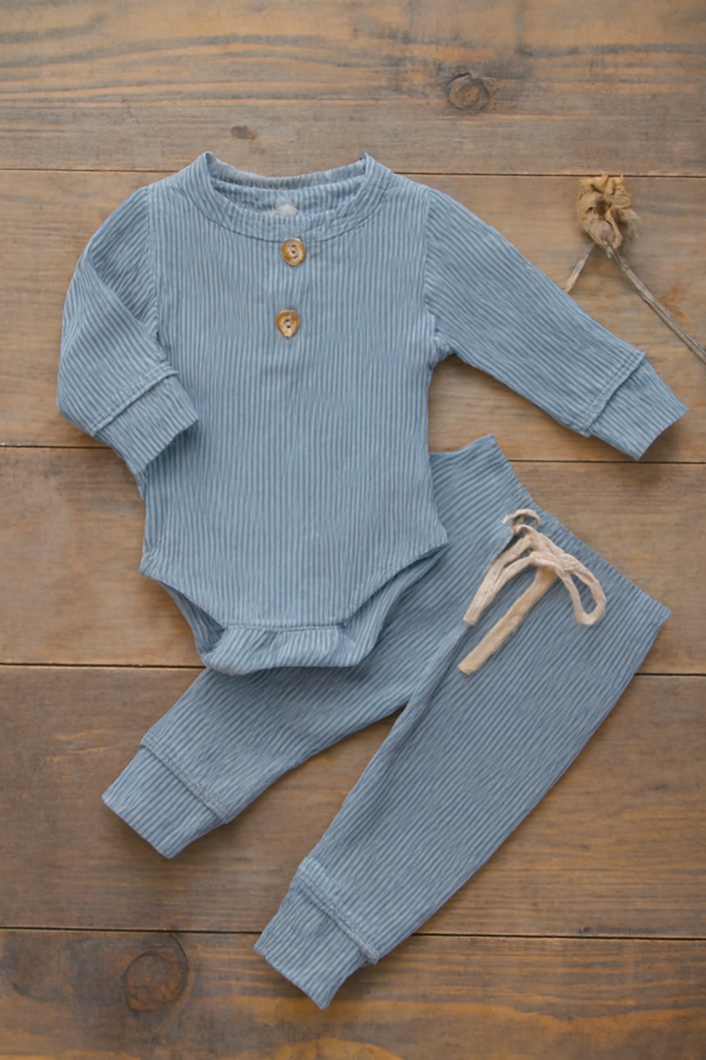 Ensemble pour bébé - Body à manches longues et pantalon