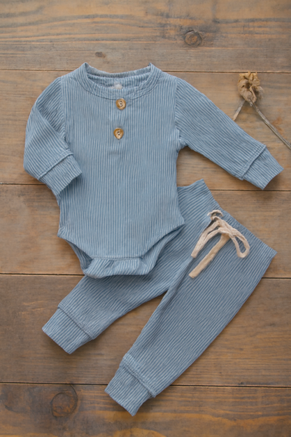 Ensemble pour bébé - Body à manches longues et pantalon