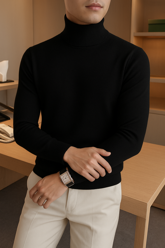 Pull à col roulé pour homme