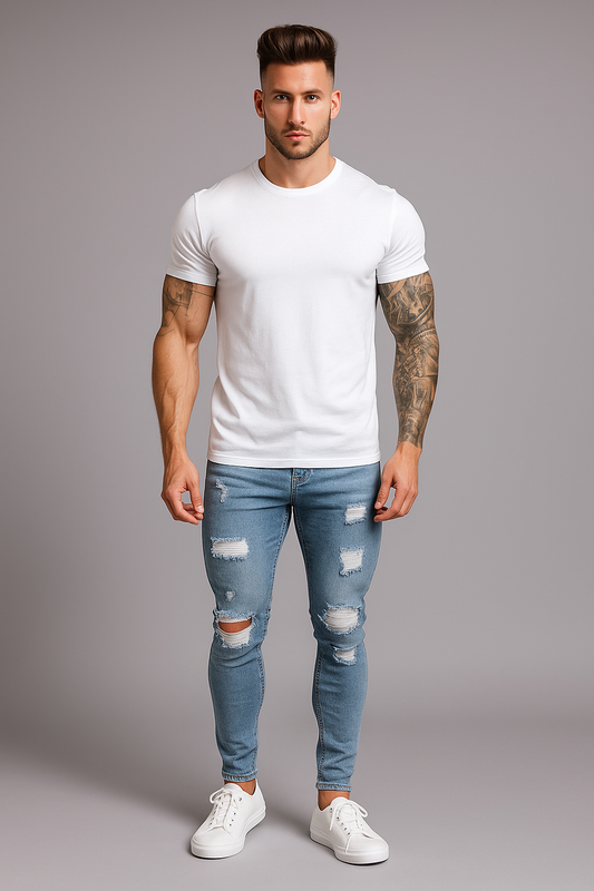 Pantalon skinny déchiré