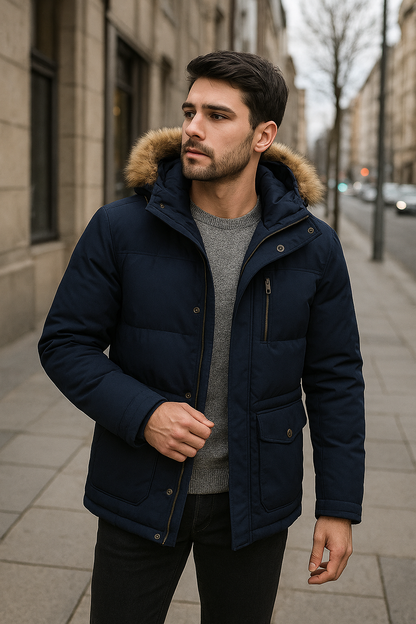 Nouvelle veste d'hiver épaisse pour homme