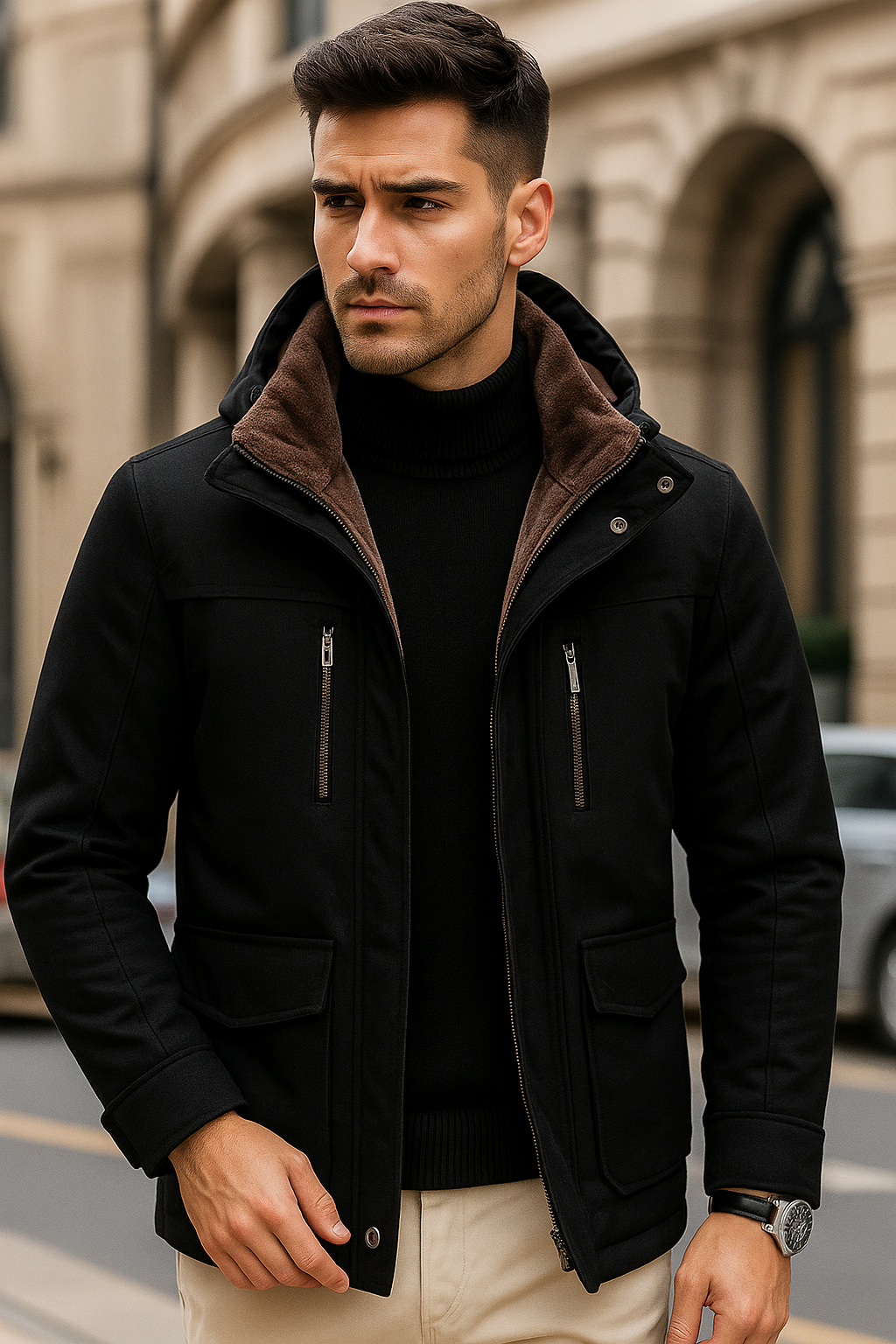 Nouvelle veste d'hiver épaisse pour homme