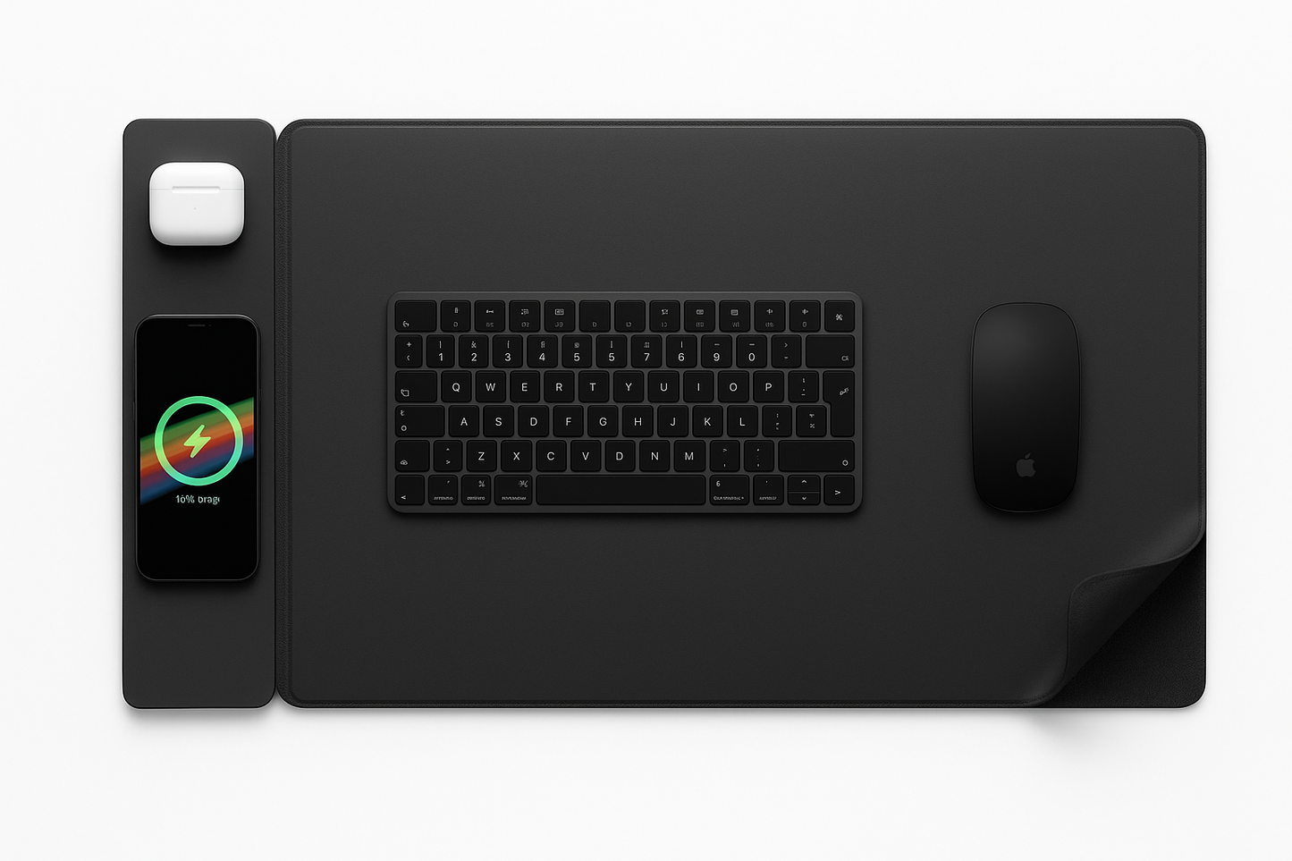 Tapis de souris magnétique avec recharge sans fil