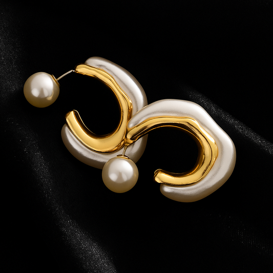 Boucle d'oreille Perle Reine