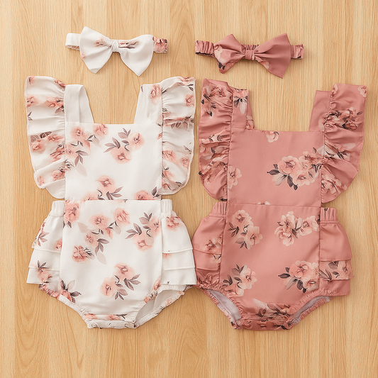 Robe à fleurs avec nœud