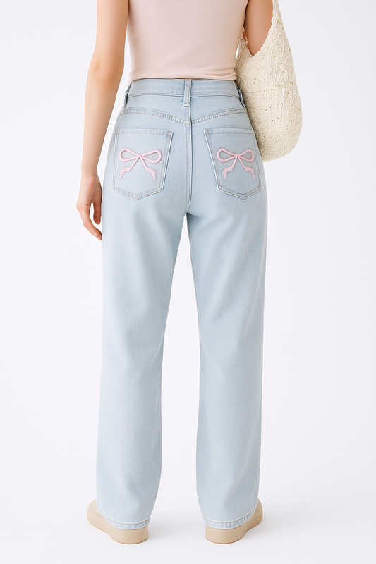 Jeans bleu pour femme