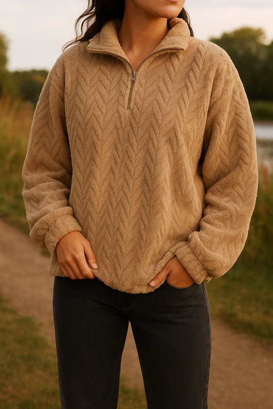 Sweat-shirt à capuche avec fermeture éclair