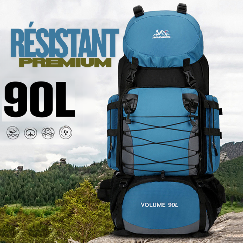 Sac à dos de camping résistant - 90 L